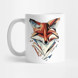 Cute elegant fox | Black, Blue, and Orange Mug